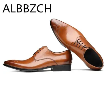 Men's Fashion Derby Carving Genuine Leather Dress Shoes Men Wedding Shoes Man British Trend Business Office Career Work Shoes
Men's Fashion Derby Carving Genuine Leather Dress Shoes Men Wedding Shoes Man British Trend Business Office Career Work Shoes