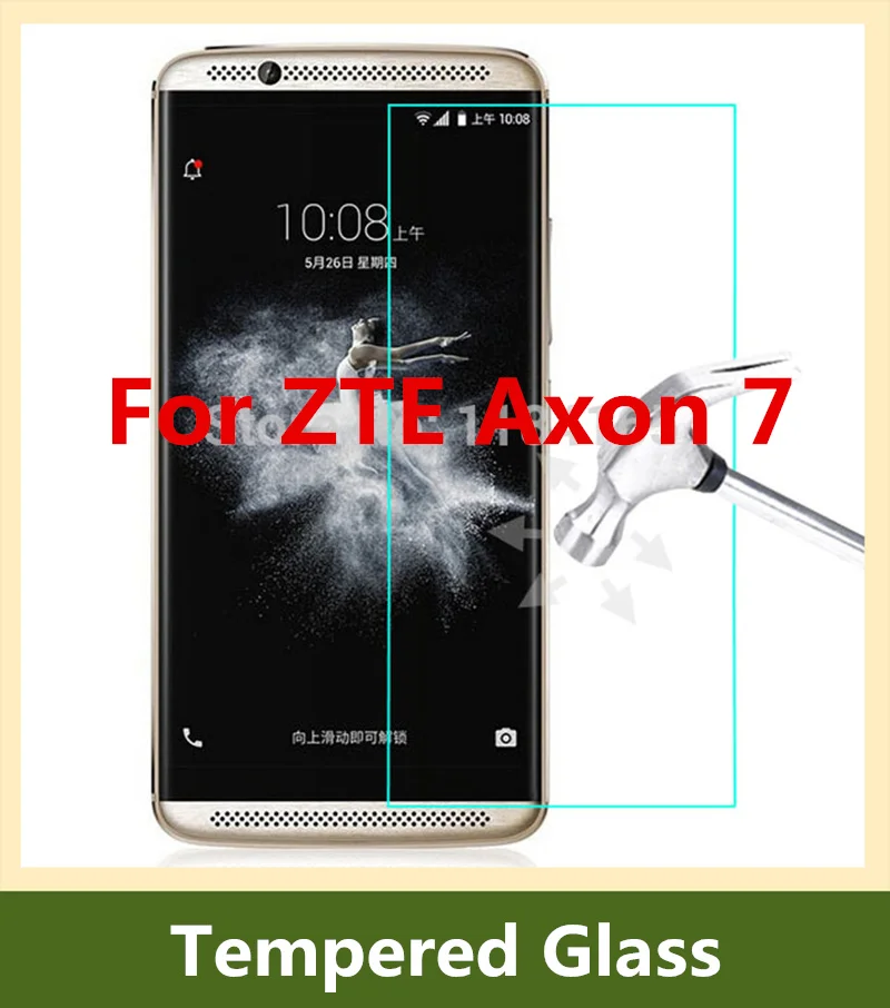 

0.26mm 9H 2.5D Explosion-proof LCD Tempered Glass Film Guard for ZTE Axon 7 A2017/ 5.5 inch Screen Protector pelicula de vidro