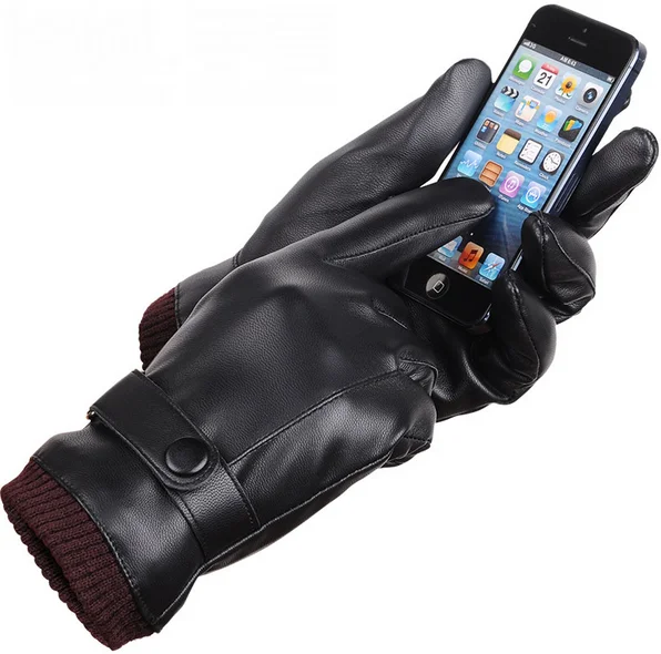 Fashion Men Gloves Touch Screen Gloves Man Driving Leather Gloves Slip-resistant Male Autumn Winter Warm Men's Thick Gloves g486
Fashion Men Gloves Touch Screen Gloves Man Driving Leather Gloves Slip-resistant Male Autumn Winter Warm Men's Thick Gloves g486
