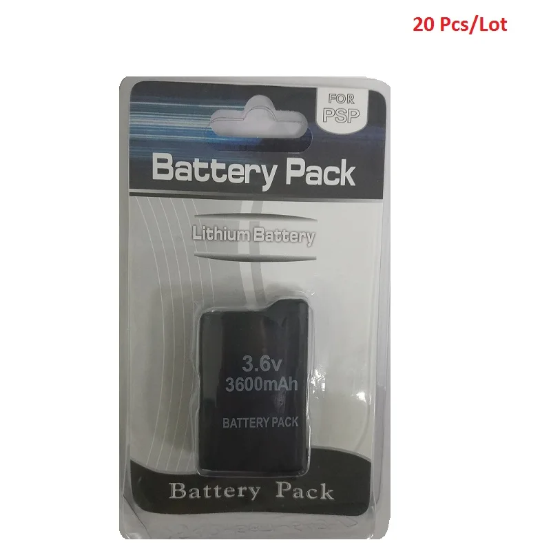 20Pcs/Lot Battery for Sony PSP 1000 PlayStation Portable PSP1000 3600mAh 3.6V Li-Ion Lithium Rechargeable Batteries Wholesale
20Pcs/Lot Battery for Sony PSP 1000 PlayStation Portable PSP1000 3600mAh 3.6V Li-Ion Lithium Rechargeable Batteries Wholesale