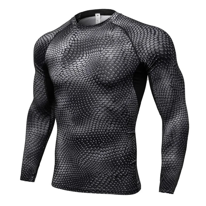 2018 New Men's 3D long-sleeved printing fitness running training tight-fitting sweat sweat T-shirt men's shirt 
2018 New Men's 3D long-sleeved printing fitness running training tight-fitting sweat sweat T-shirt men's shirt