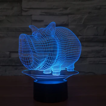 Creative wild boar shape night light 7 color touch switch USB cable for kids gift or home decoration lamp
Creative wild boar shape night light 7 color touch switch USB cable for kids gift or home decoration lamp