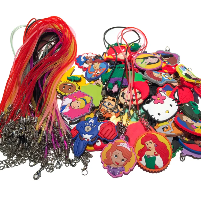 100PCS PVC Cartoon Figure Marvel Avengers Choker Necklace Pendant Cute Anime Princess Rope Chains Necklace 51cm Kid Party Gift
100PCS PVC Cartoon Figure Marvel Avengers Choker Necklace Pendant Cute Anime Princess Rope Chains Necklace 51cm Kid Party Gift