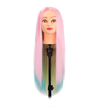 Manikin Rainbow Hair Dummy Hairdressing Doll Heads With Hair 27inch Long Hair Training Head Great Mannequin Head
Manikin Rainbow Hair Dummy Hairdressing Doll Heads With Hair 27inch Long Hair Training Head Great Mannequin Head