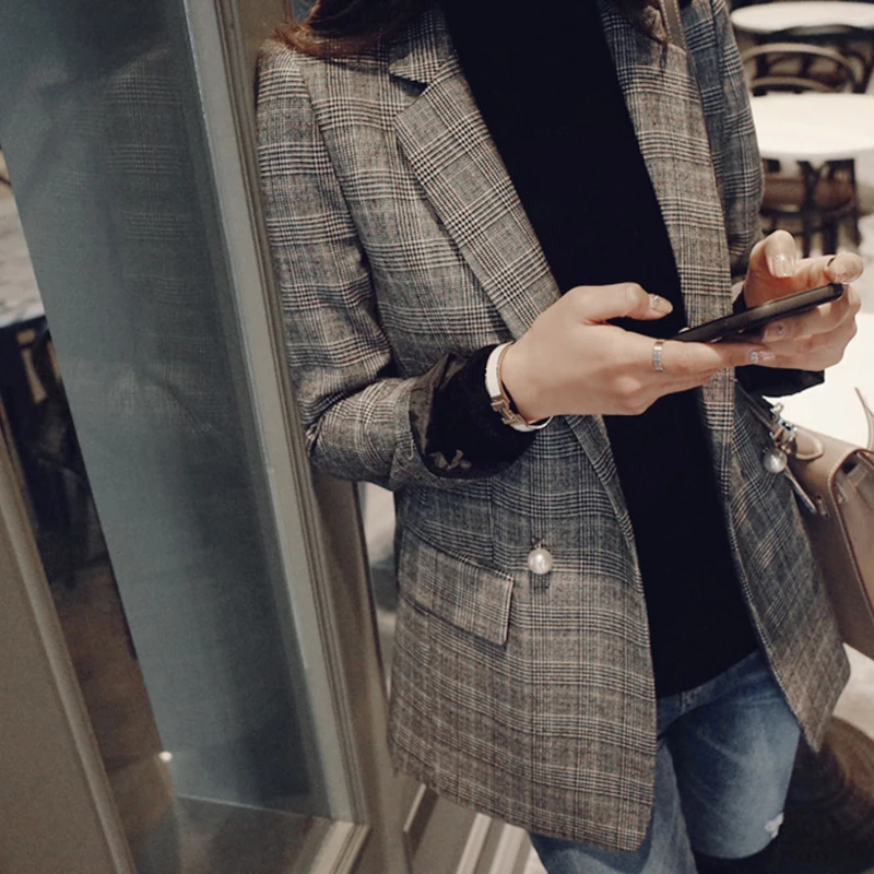 KENVY Brand Fashion Women's High-end Luxury Autumn Vingtge Plaid Slim Suit Long blazers Coat jacket female
KENVY Brand Fashion Women's High-end Luxury Autumn Vingtge Plaid Slim Suit Long blazers Coat jacket female
