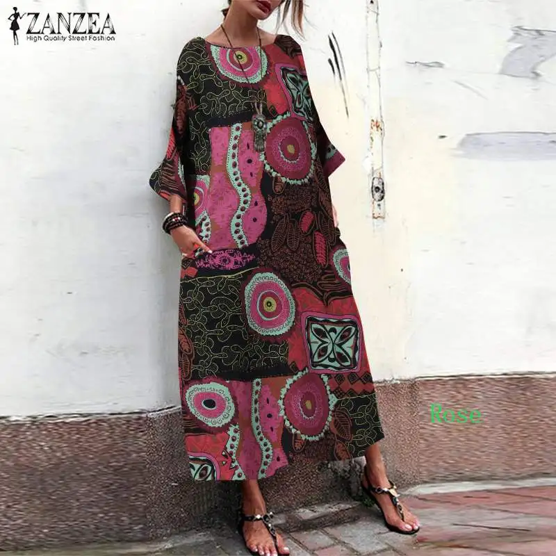 S 5XL ZANZEA Summer Vintage Printed Dress 2019 Women Casual Long Sleeve Long Sundress Cotton Linen Party Vestido Kaftan Female
S 5XL ZANZEA Summer Vintage Printed Dress 2019 Women Casual Long Sleeve Long Sundress Cotton Linen Party Vestido Kaftan Female