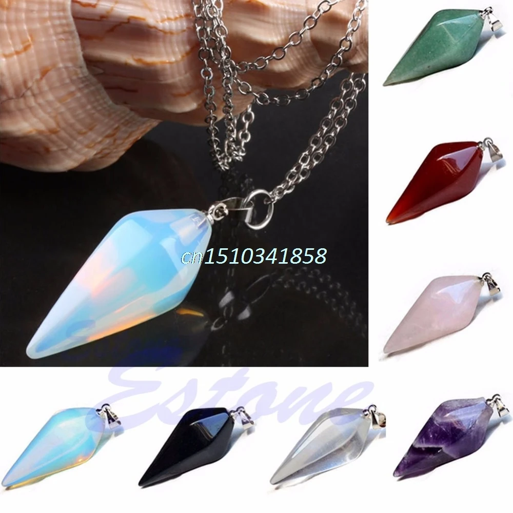 U119 New New Crystal Pendulum Healing Dowsing Chakra Reiki Pendant For Necklace #Y51#
U119 New New Crystal Pendulum Healing Dowsing Chakra Reiki Pendant For Necklace #Y51#