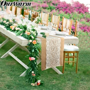 OurWarm 10Pcs Burlap Lace Hessian Wedding Table Runner Rustic Country Home Table Decoration Accessories Natural Jute Tablecloth
OurWarm 10Pcs Burlap Lace Hessian Wedding Table Runner Rustic Country Home Table Decoration Accessories Natural Jute Tablecloth