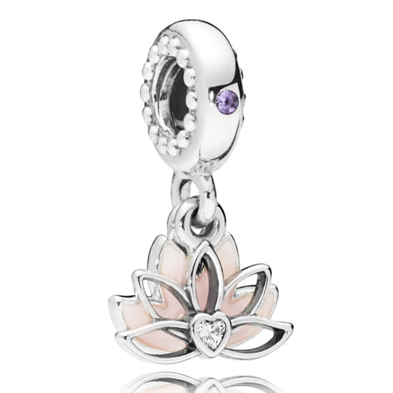 New 925 Sterling Silver Bead Charm Pale Pink Enamel Serene Lotus Flower Pendant Beads Fit Pandora Bracelet Diy Jewelry
New 925 Sterling Silver Bead Charm Pale Pink Enamel Serene Lotus Flower Pendant Beads Fit Pandora Bracelet Diy Jewelry
