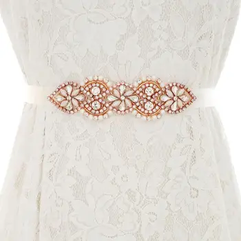 Rose Gold Crystal Pearl Wedding Belt Rhinestone Wedding Bridal Belt For Bridal Bridesmaid Dresses S112RG
Rose Gold Crystal Pearl Wedding Belt Rhinestone Wedding Bridal Belt For Bridal Bridesmaid Dresses S112RG