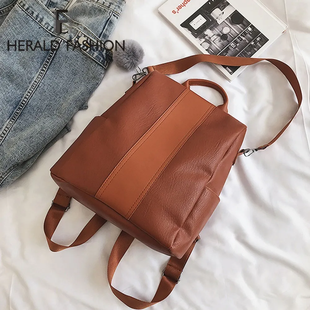 Herald Fashion Women Anti-theft Backpack Quality Leather Vintage Backpacks Casual Female Larger Capacity School Shoulder Bag Sac
Herald Fashion Women Anti-theft Backpack Quality Leather Vintage Backpacks Casual Female Larger Capacity School Shoulder Bag Sac