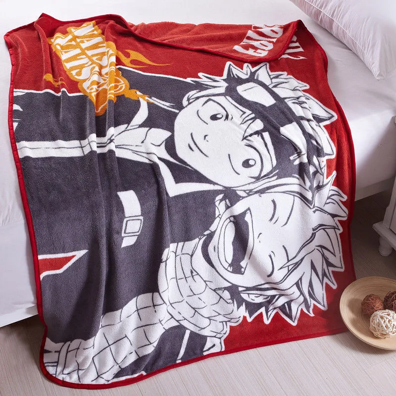 55x43 "140x100 см аниме Сказочный хвост Natsu Dragneel Люси Эрза мягкое одеяло детское