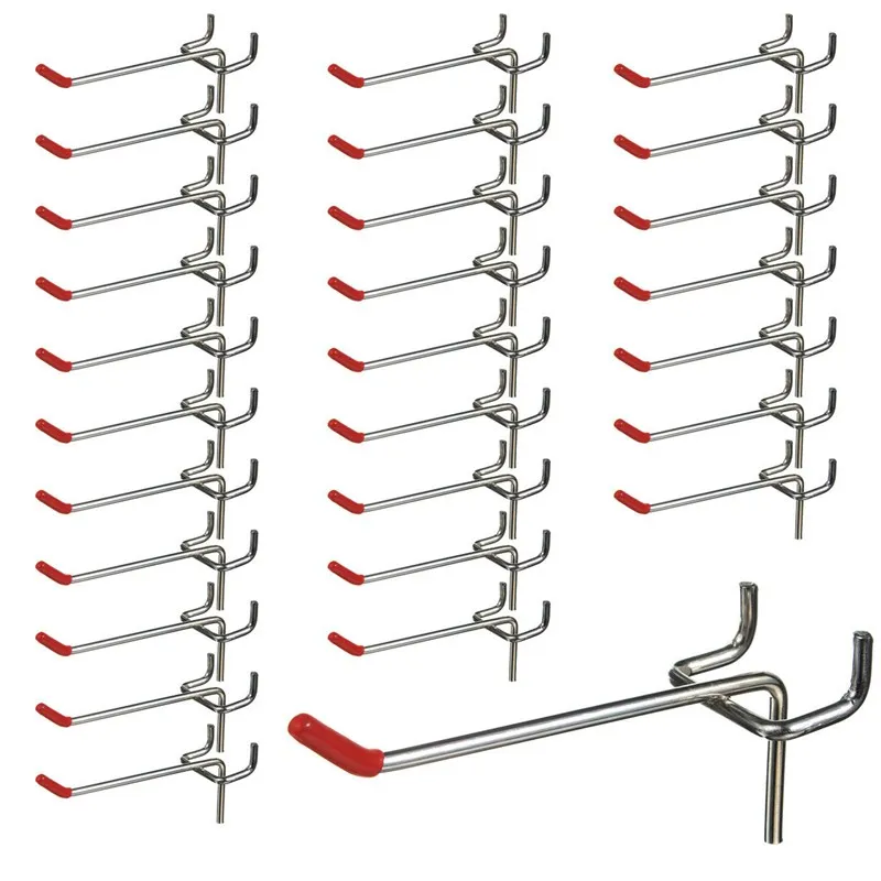 MTGATHER 25pcs 100mm Chrome Metal 1~1.5KG Loading Pegboard Hooks Slat Wall Retail Display Shop Peg Hang Fits Hanger
MTGATHER 25pcs 100mm Chrome Metal 1~1.5KG Loading Pegboard Hooks Slat Wall Retail Display Shop Peg Hang Fits Hanger