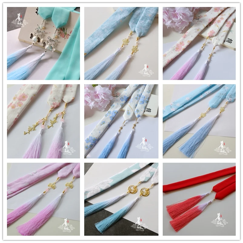 Hanfu hair band costume ancient Chinese wind many printing gradient tassel hair lead the act the role of ribbon
Hanfu hair band costume ancient Chinese wind many printing gradient tassel hair lead the act the role of ribbon