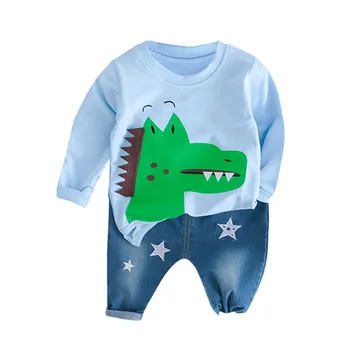 2019 TELOTUNY 2Pcs cut babys boys Newborn Toddler Kids Baby Boys Cartoon Pullover T-shirt Tops Jeans Pants Outfits Set Z0201
2019 TELOTUNY 2Pcs cut babys boys Newborn Toddler Kids Baby Boys Cartoon Pullover T-shirt Tops Jeans Pants Outfits Set Z0201