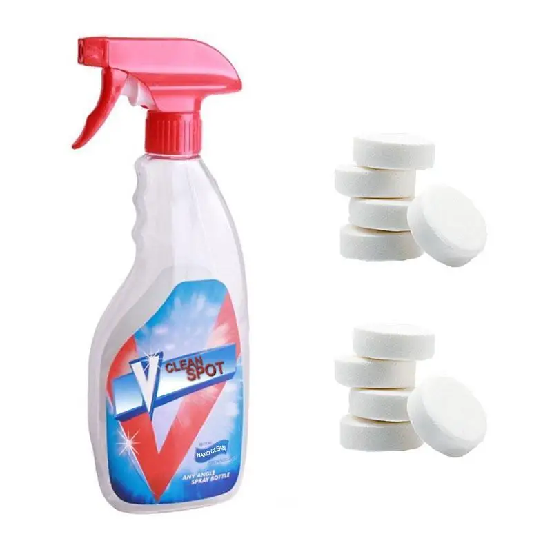 Фото Multifunctional Effervescent Spray Cleaner Set With Bottle All Purpose Home Cleaning Dropshipping | Дом и сад