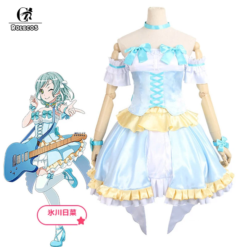 ROLECOS Anime BanG Dream! Cosplay Costumes Pastel*Palettes Hina Hikawa Costume Light Blue Dress for Women Cosplay Costume Dress
ROLECOS Anime BanG Dream! Cosplay Costumes Pastel*Palettes Hina Hikawa Costume Light Blue Dress for Women Cosplay Costume Dress