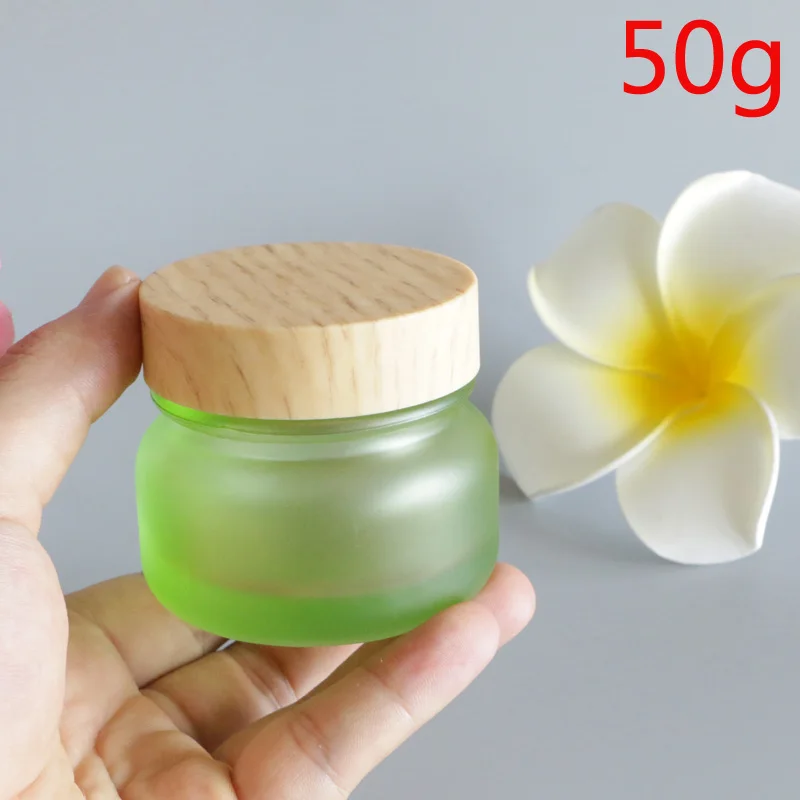 50G Frosted Bamboo Lid Cream Jar Eye Lip Balm Sunscreen Cream Feet Black Mask Travel Refillable Glass Bottle Packaging 50pcs/lot
50G Frosted Bamboo Lid Cream Jar Eye Lip Balm Sunscreen Cream Feet Black Mask Travel Refillable Glass Bottle Packaging 50pcs/lot