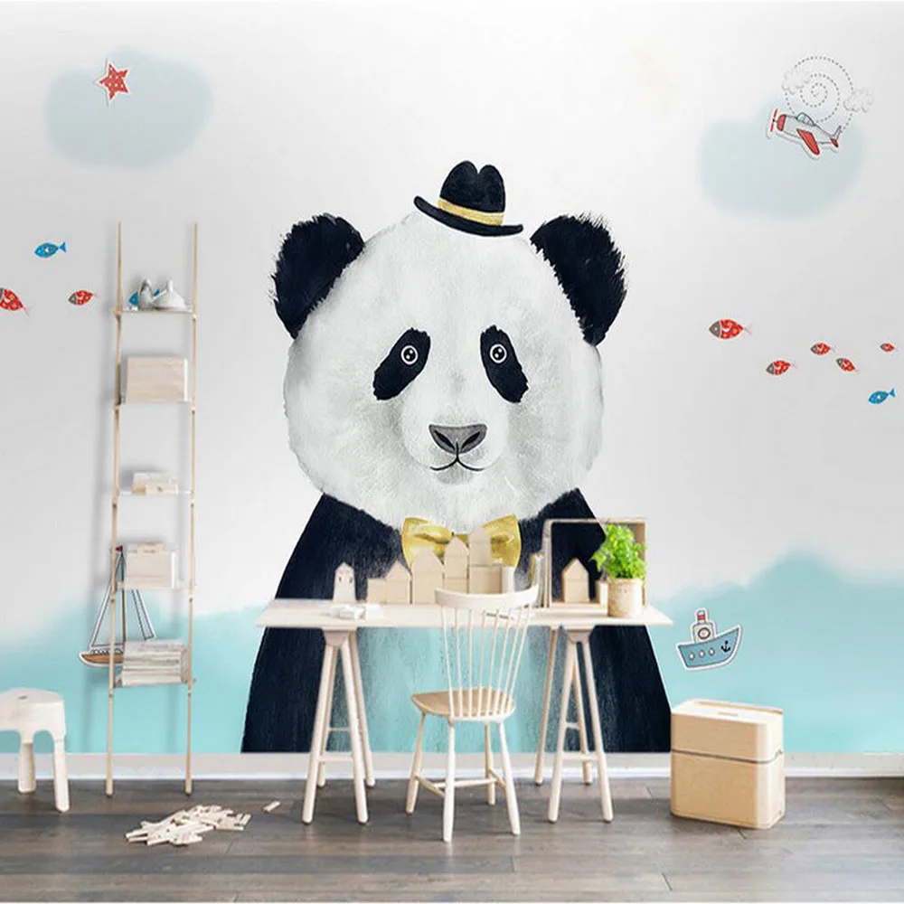 

European Panda TV Backsplash Wallpaper Murals Wallpapers for Living Room Contact Paper papier peint 3d wall papers home decor
