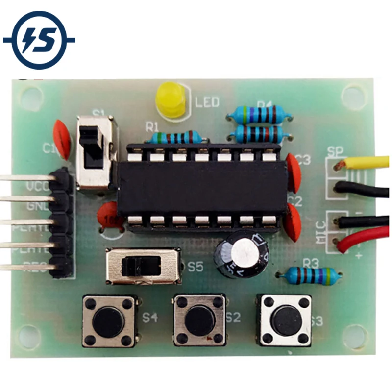 20S 20 Seconds Voice Sound Recording Recorder Module Kit ISD1820P DIY Kits Precise DC 3-5V Talking Music Audio Recordable
20S 20 Seconds Voice Sound Recording Recorder Module Kit ISD1820P DIY Kits Precise DC 3-5V Talking Music Audio Recordable