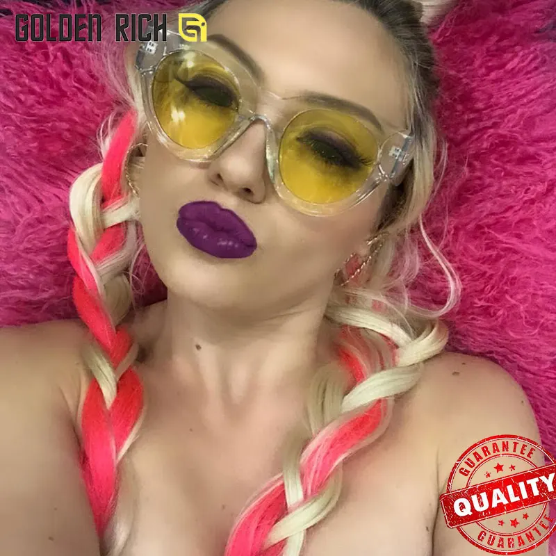 GOLDEN RICH Luxury Sunglasses Women Designer Yellow Frame Brand Fashion Sun Glasses Female UV400 Vintage Eyewear Oculos de sol
GOLDEN RICH Luxury Sunglasses Women Designer Yellow Frame Brand Fashion Sun Glasses Female UV400 Vintage Eyewear Oculos de sol