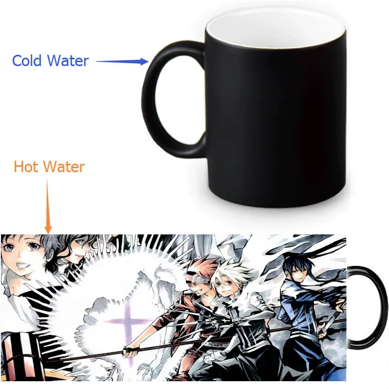 12oz D.Gray-man Heat Changing Color Ceramic Tea Cup Heat Sensitive Coffee Mug Transforming Black Magic Morphing Mug
12oz D.Gray-man Heat Changing Color Ceramic Tea Cup Heat Sensitive Coffee Mug Transforming Black Magic Morphing Mug