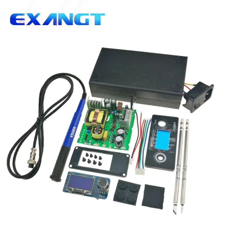 KSGER DIY T12 solder iron STM32 V2.1S OLED Welding Sting Tips Controller Tool Electric Stailess Steel
KSGER DIY T12 solder iron STM32 V2.1S OLED Welding Sting Tips Controller Tool Electric Stailess Steel