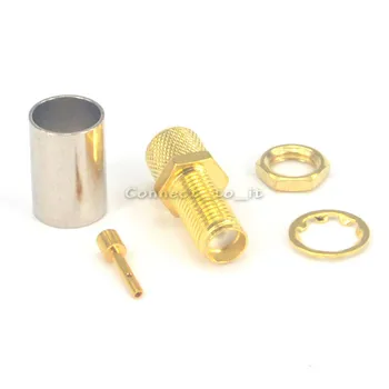 (10 pcs/lot) SMA Female Jack Goldplated Straight Adapter Connector Bulkhead Crimp for RG6 Cable
(10 pcs/lot) SMA Female Jack Goldplated Straight Adapter Connector Bulkhead Crimp for RG6 Cable