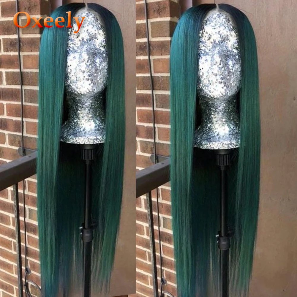 Oxeely Lace Front Wigs Long Straight Synthetic Wigs for Black Women Ombre Green Wig Heat Resistant Fiber Hair Blue Lace Wigs
Oxeely Lace Front Wigs Long Straight Synthetic Wigs for Black Women Ombre Green Wig Heat Resistant Fiber Hair Blue Lace Wigs