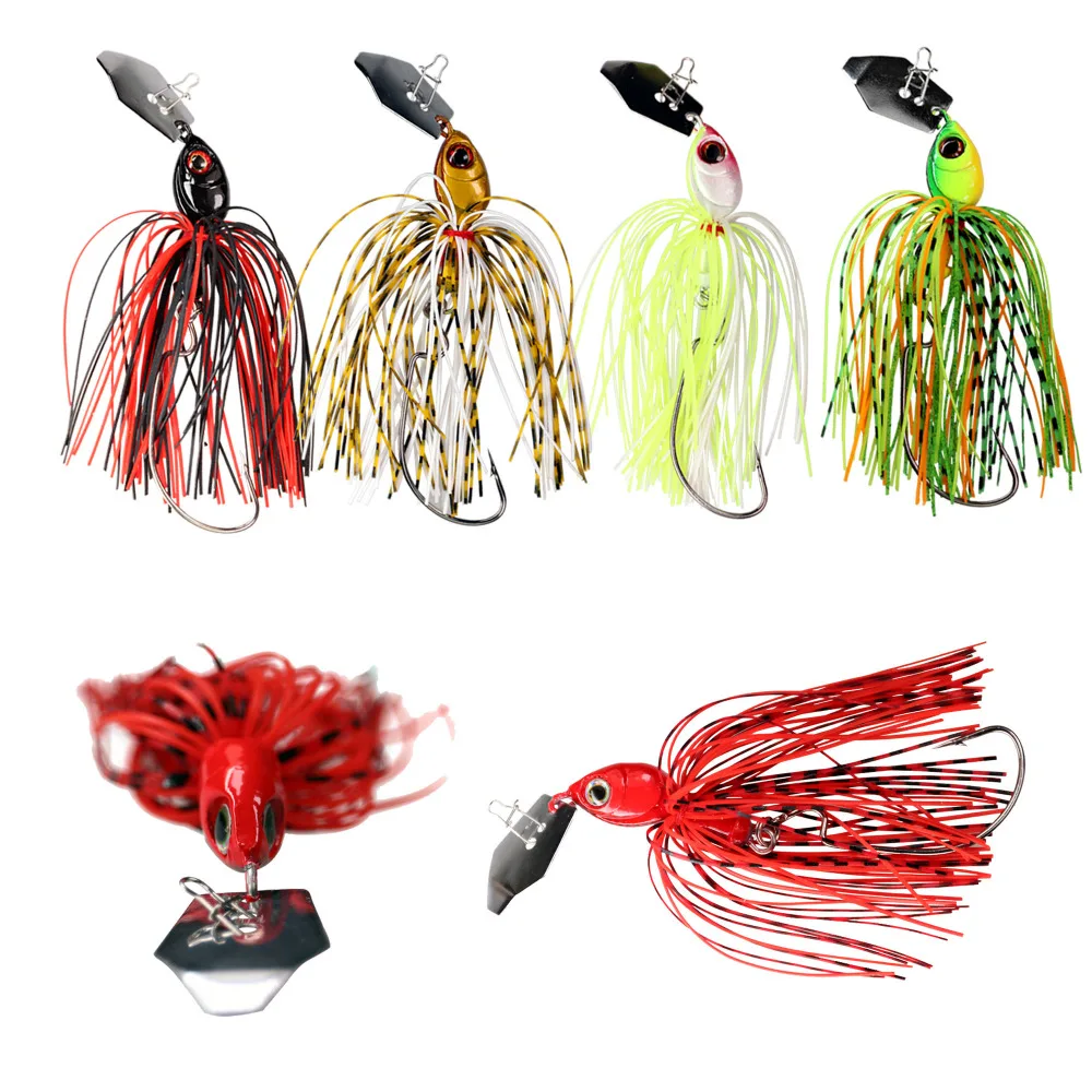 3pcs/lot Fishing Chatter bait 11.5cm 18g 3D Eyes Fishing Jig Bass Lures Rubber Skirt Spinner Buzzbait
3pcs/lot Fishing Chatter bait 11.5cm 18g 3D Eyes Fishing Jig Bass Lures Rubber Skirt Spinner Buzzbait