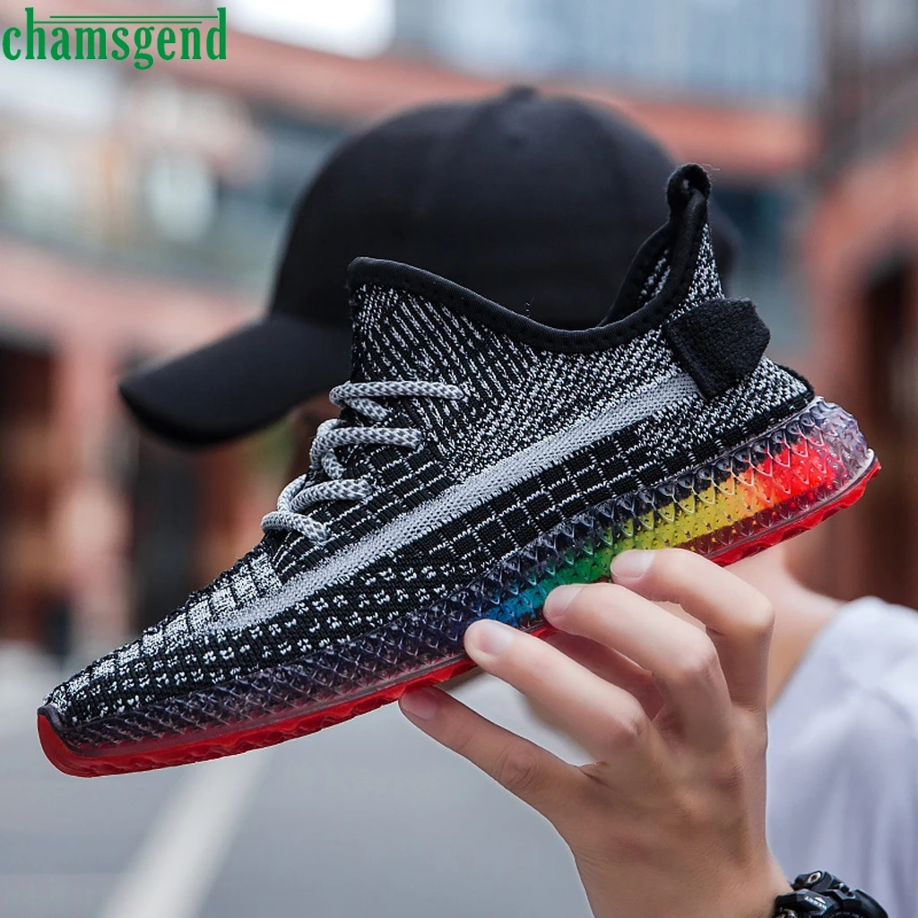 CHAMSGEND Running Shoes 2019 Rainbow Sneakers Fly Knit Breathable Shoes Hot Sell Mide Platform Breathable Sports Walking Gilrs 
CHAMSGEND Running Shoes 2019 Rainbow Sneakers Fly Knit Breathable Shoes Hot Sell Mide Platform Breathable Sports Walking Gilrs