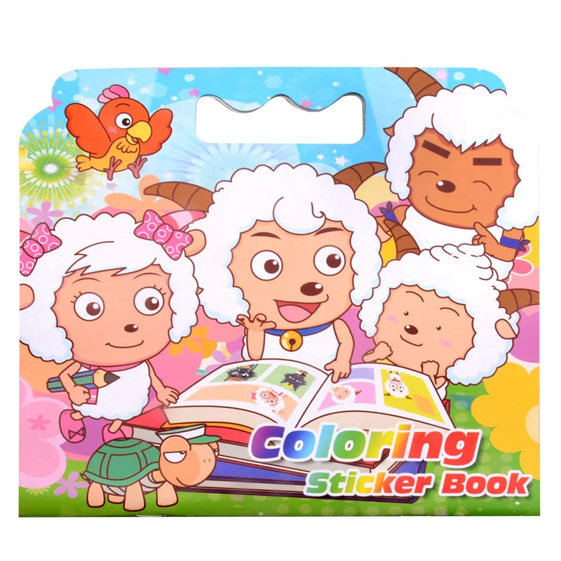 16 Pages New Lamb Coloring Sticker Book For Children Adult Relieve Stress Kill Time Graffiti Painting Drawing Art Book
16 Pages New Lamb Coloring Sticker Book For Children Adult Relieve Stress Kill Time Graffiti Painting Drawing Art Book