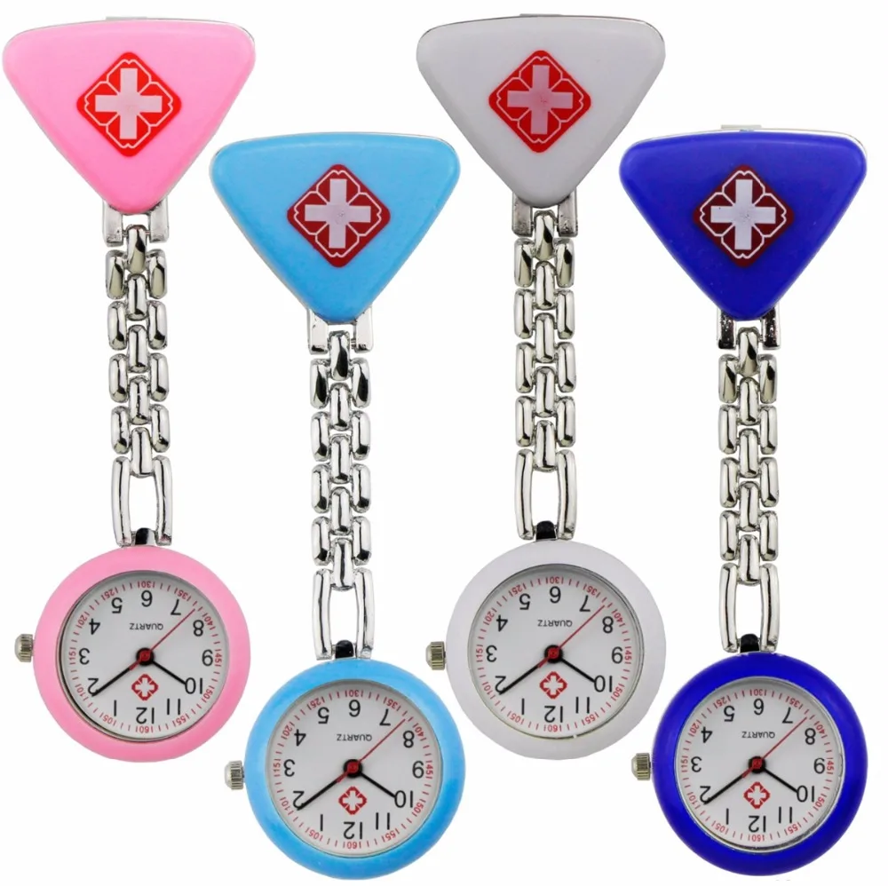 Fashion Triangle design card nurse FOB pocket watches unisex women ladies doctor hospital colorful Medical cross quartz watches 
Fashion Triangle design card nurse FOB pocket watches unisex women ladies doctor hospital colorful Medical cross quartz watches