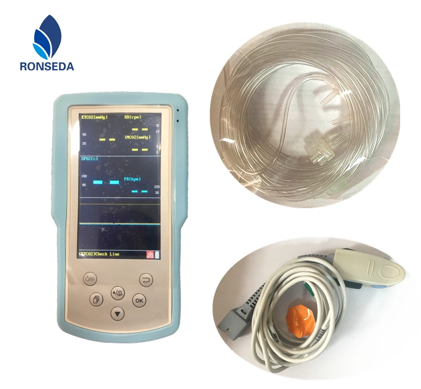 Portable ETCO2&SPO2 Monitor with Large Screen for First-aid / sidestream ETCo2 monitor H100
Portable ETCO2&SPO2 Monitor with Large Screen for First-aid / sidestream ETCo2 monitor H100
