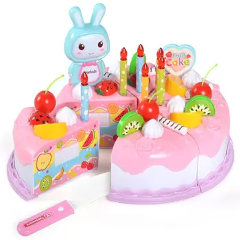 37PCS Kitchen Food Toys Birthday Cake DIY Pretend Play Girls Gift Birthday Cake Toy Fruit Cutting play birthday cake set 
37PCS Kitchen Food Toys Birthday Cake DIY Pretend Play Girls Gift Birthday Cake Toy Fruit Cutting play birthday cake set