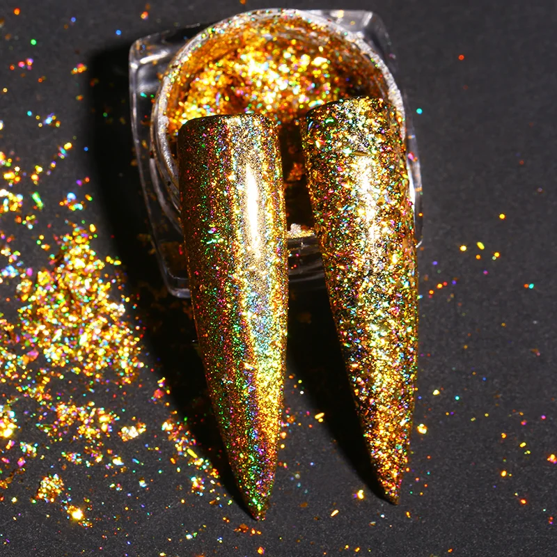 Blueness 0.2g/Box Holo Laser Gold Nail Mirror Glitter Powder Nail Sequins Flakes Manciure Nail Art Decorations Dust Pigment
Blueness 0.2g/Box Holo Laser Gold Nail Mirror Glitter Powder Nail Sequins Flakes Manciure Nail Art Decorations Dust Pigment