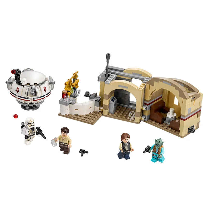 400Pcs New Star Wars Mos Eisley Cantina Model Building Block Kit Toys For Children Gift Compatible With Lego StarWars
400Pcs New Star Wars Mos Eisley Cantina Model Building Block Kit Toys For Children Gift Compatible With Lego StarWars