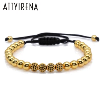Hot Sale Bracelets&Bangles Braiding Macrame Bracelets Pave Black 6mm CZ Ball Connector Jewelry&6mm Beads Bracelets For Men
Hot Sale Bracelets&Bangles Braiding Macrame Bracelets Pave Black 6mm CZ Ball Connector Jewelry&6mm Beads Bracelets For Men