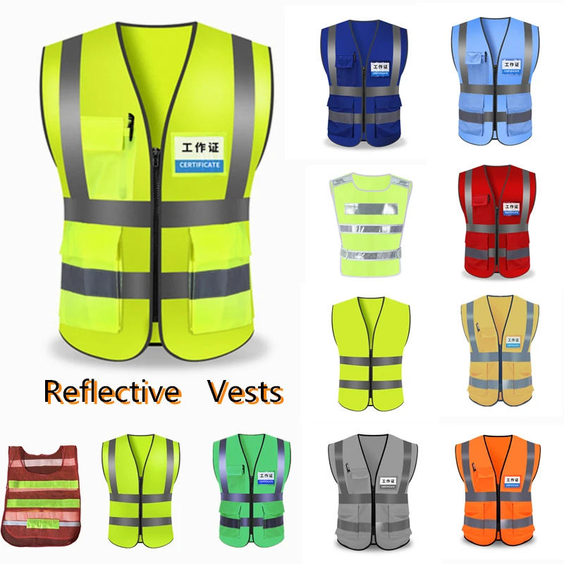 Unisex High Visibility Reflective Safety Vest Multi Pockets Workwear Safety Protective ClothingTraffic warning Mesh Waistcoat
Unisex High Visibility Reflective Safety Vest Multi Pockets Workwear Safety Protective ClothingTraffic warning Mesh Waistcoat