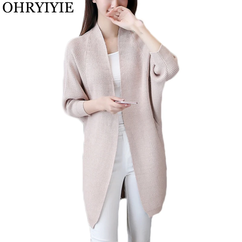 OHRYIYIE Women Autumn Winter Long Sweater Cardigan 2019 New Long Sleeve Loose Knitted Cardigans Female Elegant Pocket Sweaters
OHRYIYIE Women Autumn Winter Long Sweater Cardigan 2019 New Long Sleeve Loose Knitted Cardigans Female Elegant Pocket Sweaters