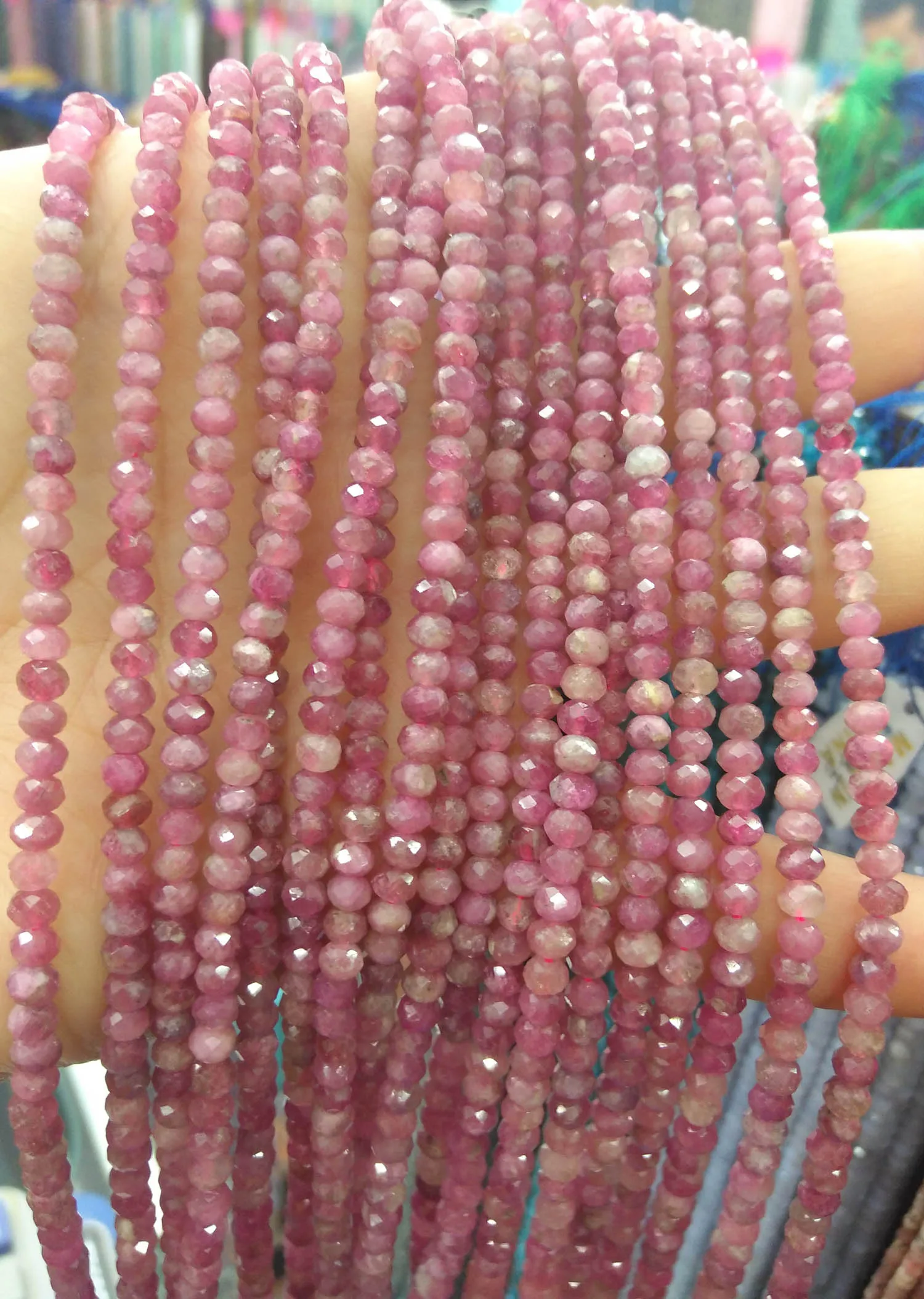 2mm 3mm 4mm genuine ruby Gemstone -Micro faceted round disco beads - 1 full strand 16 inch - 40 cm -AA Qualit
2mm 3mm 4mm genuine ruby Gemstone -Micro faceted round disco beads - 1 full strand 16 inch - 40 cm -AA Qualit