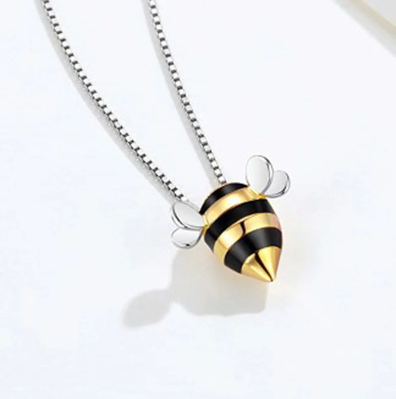 Fashion Jewelry Vintage 925 Sterling Silver Bee Necklaces Pendants For Women Lady Long Chain Choker Necklaces Collares
Fashion Jewelry Vintage 925 Sterling Silver Bee Necklaces Pendants For Women Lady Long Chain Choker Necklaces Collares