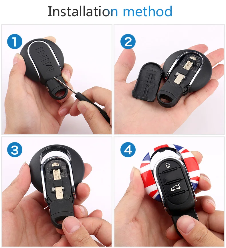Car Key Shell Cover Protector Case Keychain for Mini Cooper JCW F57 F56 F55 F54 F60 Countryman Accessories Car Styling (9)