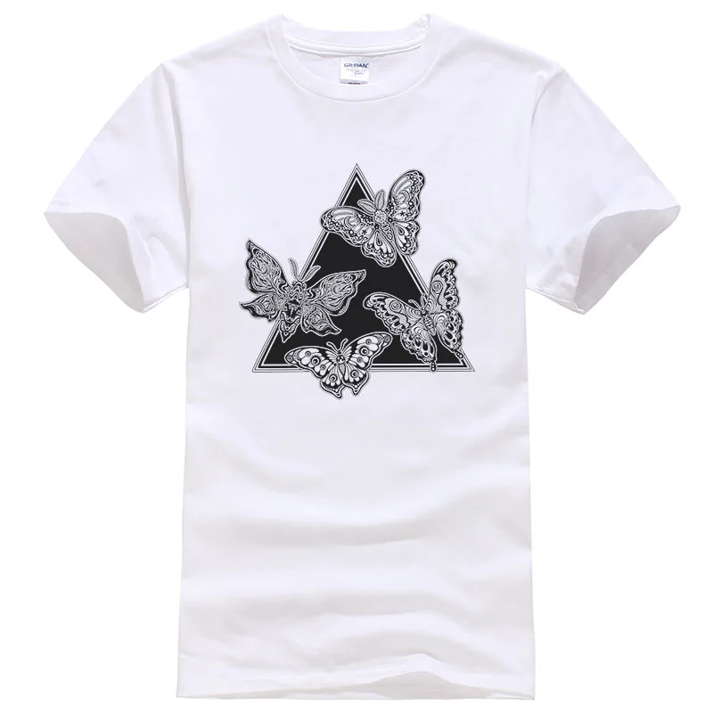 New A triangle frame of butterflies or moths T shirt Men Women Summer Cotton Tops Short Sleeve Cool Printed Tees Male Tops T477
New A triangle frame of butterflies or moths T shirt Men Women Summer Cotton Tops Short Sleeve Cool Printed Tees Male Tops T477