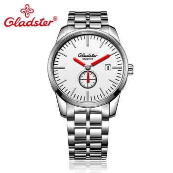 

Gladster Luxury Japan Miyota GP11-3H Business Sapphire Crystal Clock Stainless Steel Male Wristwatch Calender Quartz Men Watch