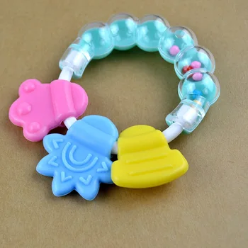 Silicone Baby Teether Toys Newborn Baby Teething Ring For Tooth Chewing Training Tooth Toddler Infant Rattle Bell Toys A008-50 
Silicone Baby Teether Toys Newborn Baby Teething Ring For Tooth Chewing Training Tooth Toddler Infant Rattle Bell Toys A008-50