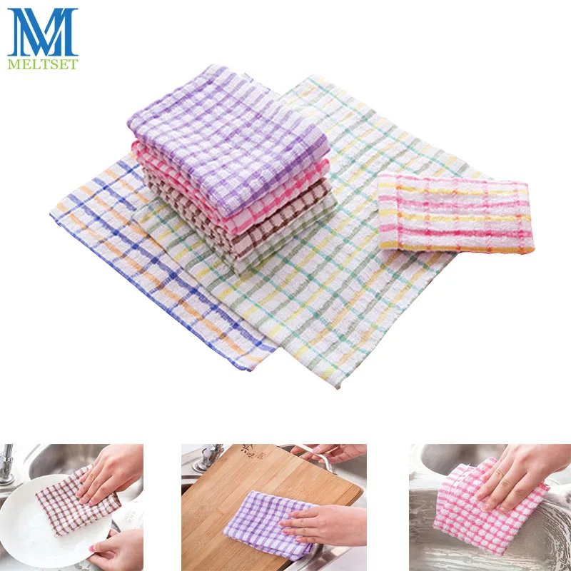 5pcs/Lot Cotton Kitchen Towels Dish Cloth 24x24cm Absorbent Home Cleaning Wiping Rags
5pcs/Lot Cotton Kitchen Towels Dish Cloth 24x24cm Absorbent Home Cleaning Wiping Rags