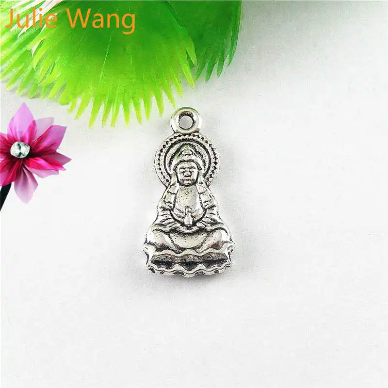 Julie Wang 20PCS Guanyin Charms Antique Silver Buddhism Goddess Of Mercy Necklace Bracelet Findings Jewelry Making Accessory
Julie Wang 20PCS Guanyin Charms Antique Silver Buddhism Goddess Of Mercy Necklace Bracelet Findings Jewelry Making Accessory
