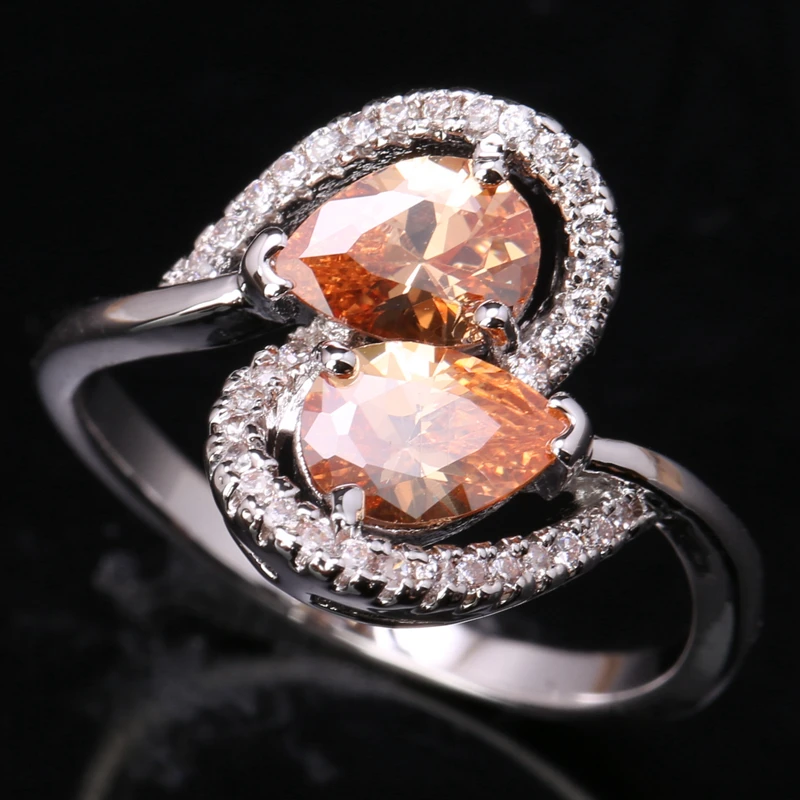 Solitaire Champagne Morganite Zircon Gems 925 Sterling Silver Ring Size 6 / 7 / 8 / 9 S1583
Solitaire Champagne Morganite Zircon Gems 925 Sterling Silver Ring Size 6 / 7 / 8 / 9 S1583