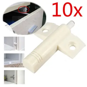

High Quality 10Set/Lot Gray White Kitchen Cabinet Door Stop Drawer Soft Quiet Close Closer Damper Buffers With Screws